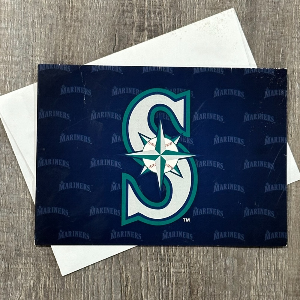 💞 New Blank Seattle Mariners Card with Envelope